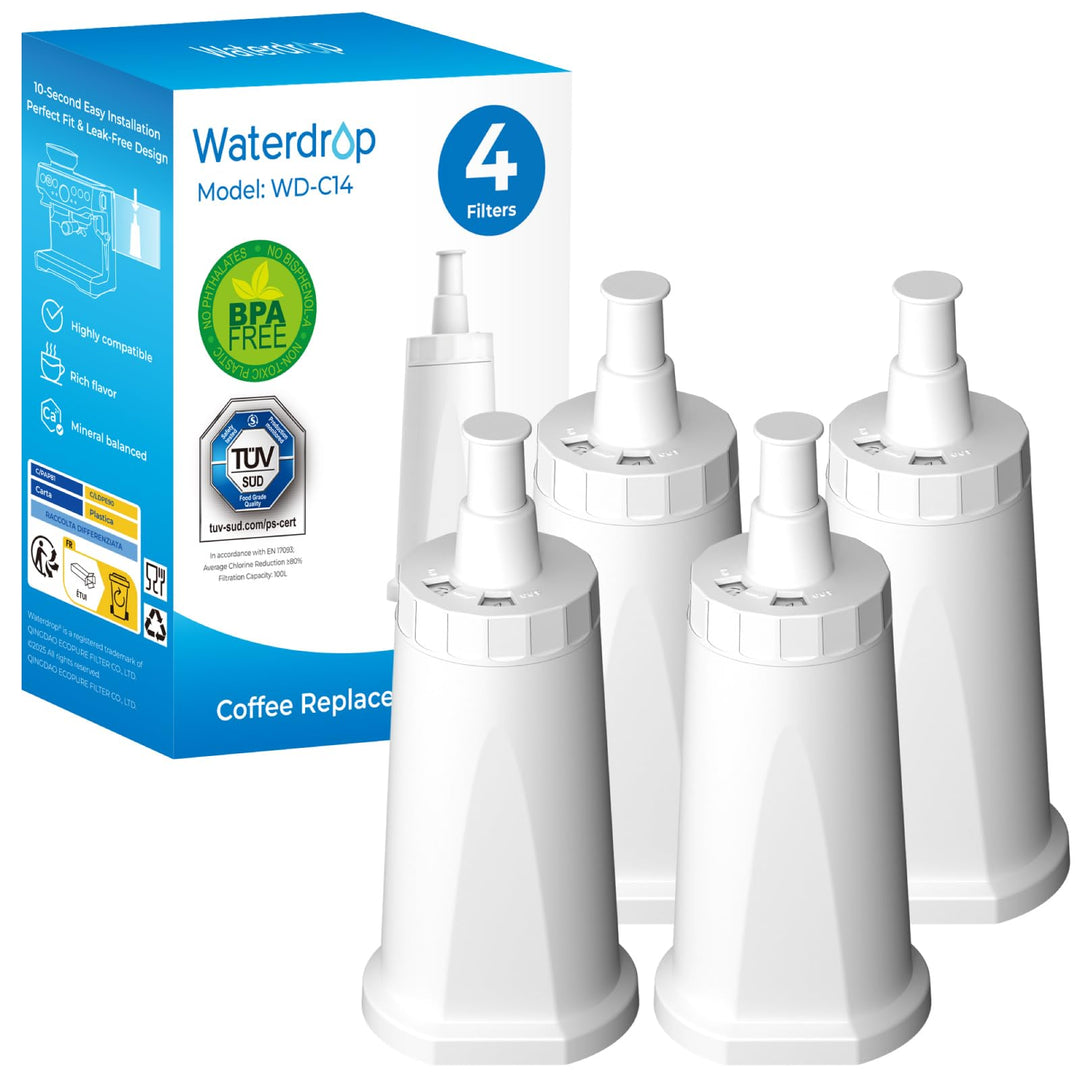 Waterdrop Filter, Ersatz für Sage® Barista Express Pro Wasserfilter, BES008 Filter, SES008/SES810/SE