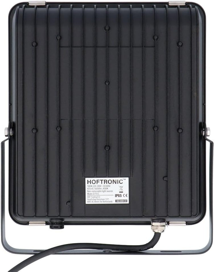 HOFTRONIC - LED Strahler Aussen 100W 16000 Lumen 160lm/W 4000K Neutralweiss LED Flutlicht Aussenleuc