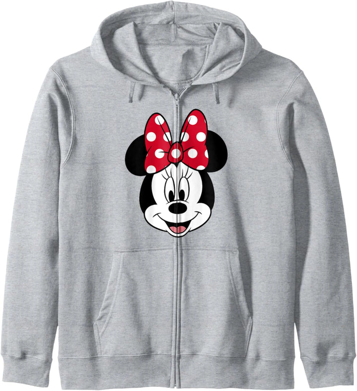 Disney Minnie Mouse Pretty Face Classic Logo Kapuzenjacke
