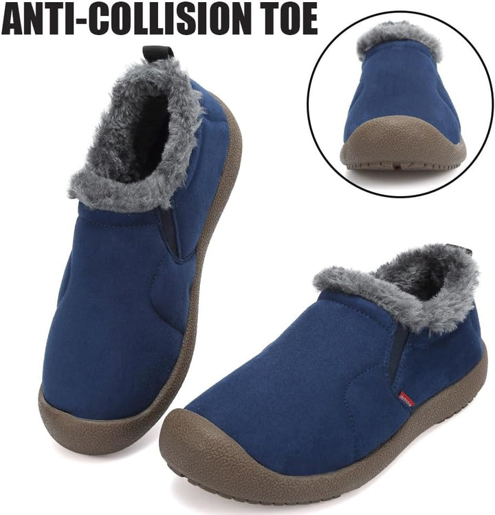 VTASQ Winterstiefel Herren Winterschuhe Gefüttert Warme Schneestiefel Outdoor Rutschfest Kurzschaft