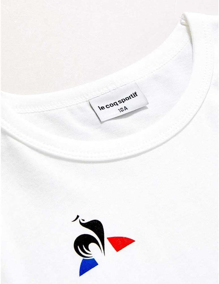 Le Coq Sportif Jungen Enfant Tee Ss Presentation Coton Unterhemd, 8A New Optical White