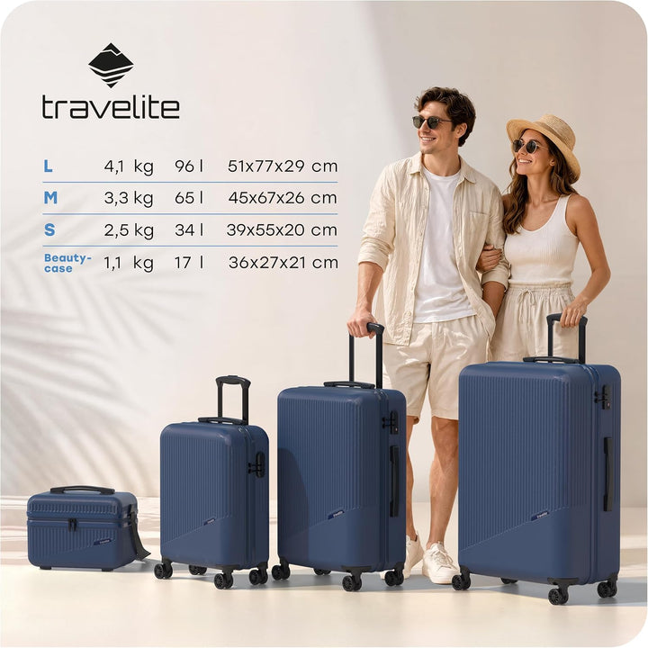 Travelite Koffer Bali Grösse L, 77 cm, 96 Liter, Reisekoffer gross | kratzfester ABS Hartschalenkoff