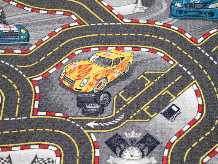 Primaflor Spielteppich mit Cars-Design - Spielteppich für Kinder 140 x 200 cm - pflegeleichter Kinde