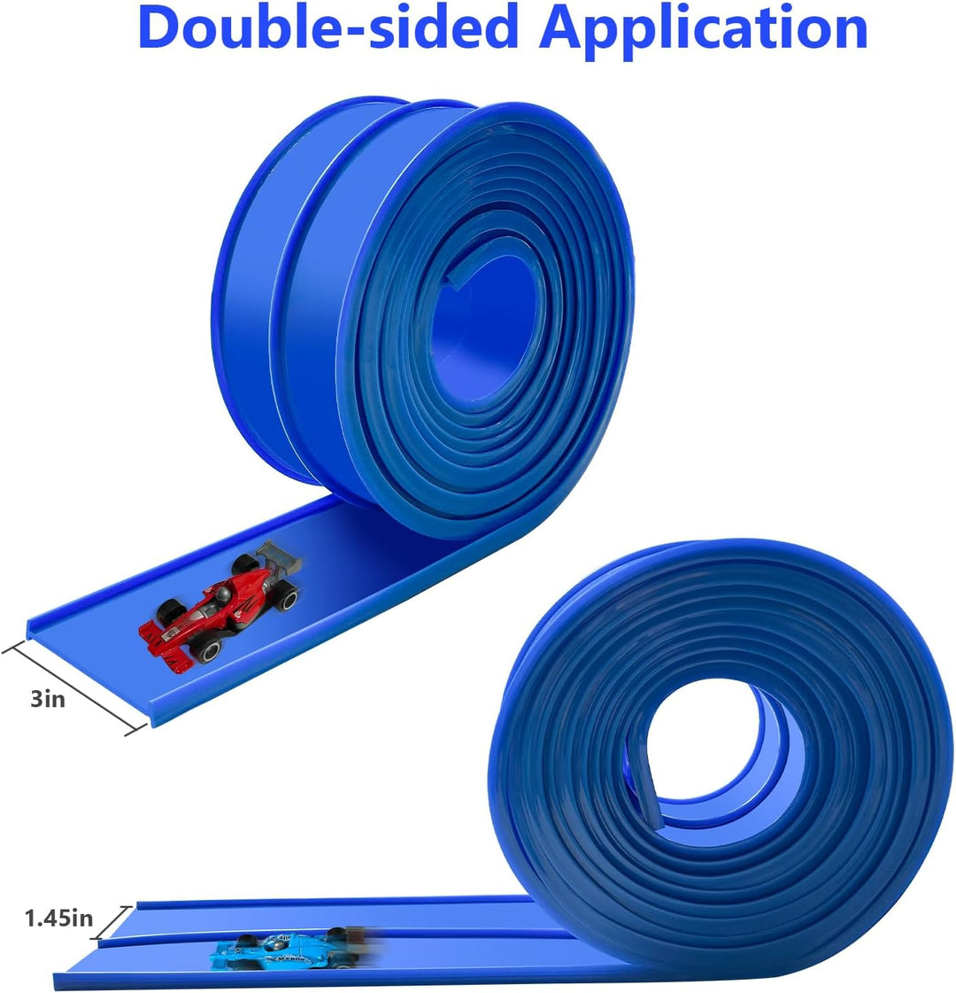 Autorennbahn Rennbahn 4.5M für Hot Wheels, Flexible Rennstrecke Auto Autorennbahn Rennbahn Spielzeug