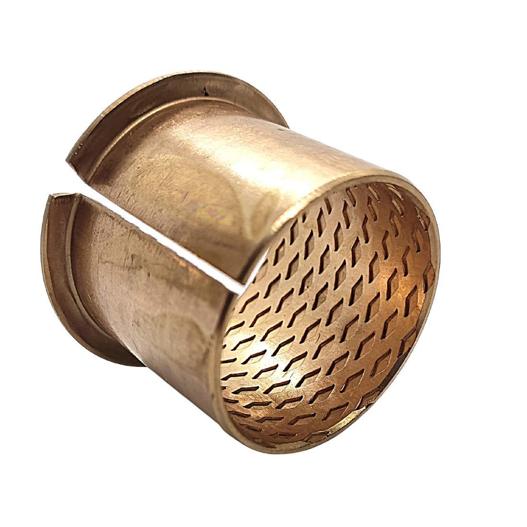 Bundbuchse 70mm x 75mm x 50mm Bund: 85mm x 2.5mm | Gleitlager aus Bronze mit Innenschmierung (schmie