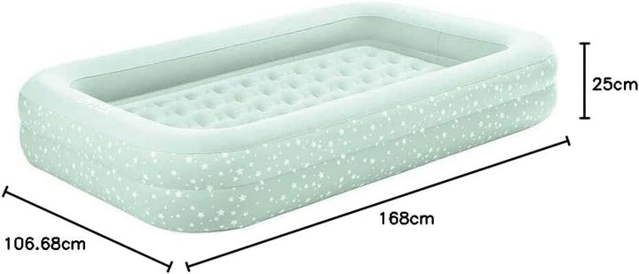 Intex, Kinderreisebett, aufblasbare Matratze, Luftbett mit Pumpe, Minzgrün, 3-6 Jahre