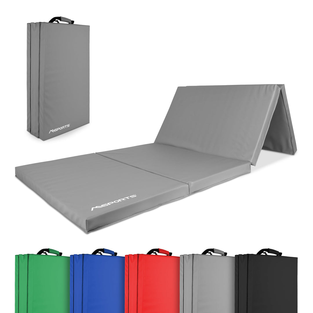 MSPORTS Turnmatte Premium klappbare Weichbodenmatte 190 x 80 x 5 cm Gymnastikmatte faltbare Sportmat