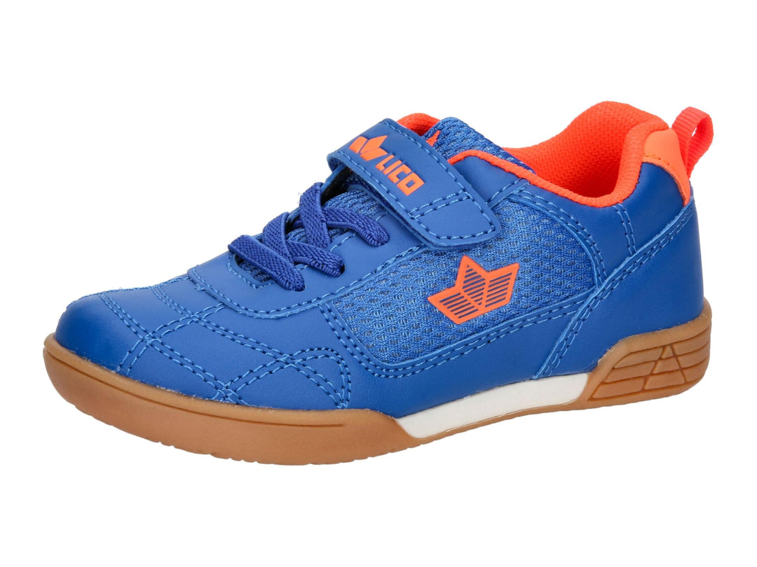 Lico Unisex Kinder Bernie V Hallenturnschuhe 26 EU Blau Orange, 26 EU Blau Orange