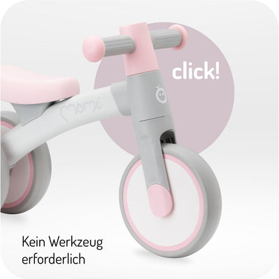 Momi Tedi Kinderlaufrad für Mädchen und Jungen (max. Körpergewicht 25 kg) Rosa, Rosa