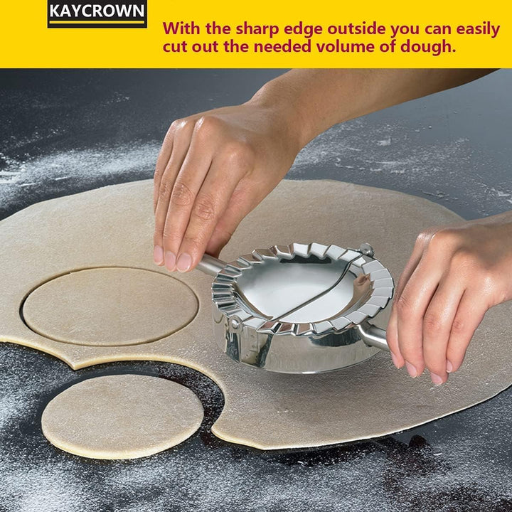 Best Utensils Stampo per ravioli/pierogi e tagliapasta in acciaio inox, Acciaio inossidabile, silver