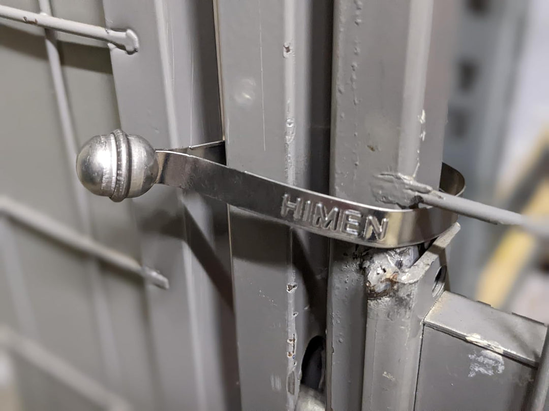 100 Plomben aus Metall von HIMEN | fortlaufend nummeriert | BMS-215F | Verschluss | Container | Seal