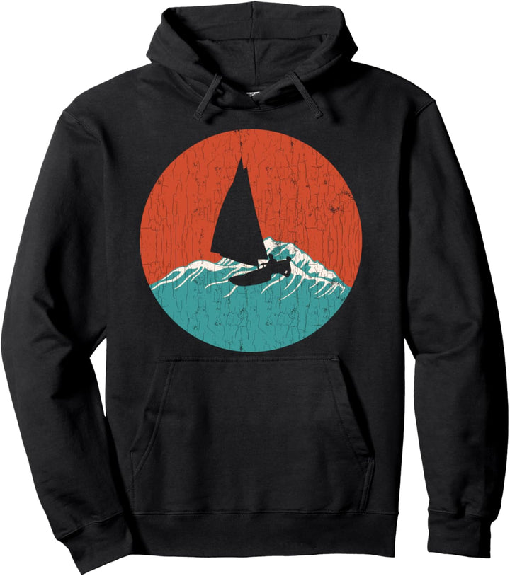 Vintage Segel Grafik Geschenk Segler Pullover Hoodie