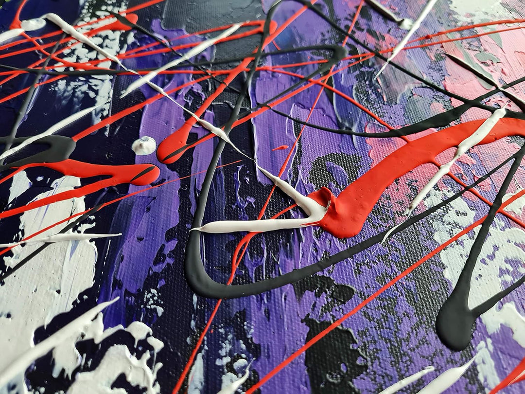 Monica Mirafiori I 100% HANDGEMALT I Gemälde Rainbow Abstract 160x60cm | Gemälde Handgemalt | Acrylg