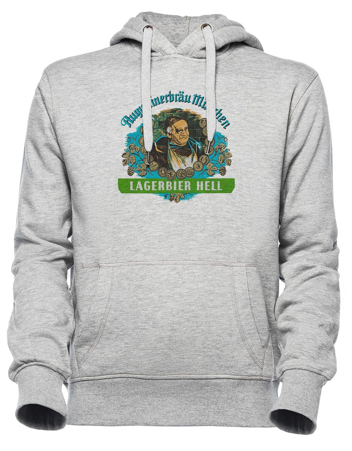 Luxogo Augustiner Munich Bee.Lagerbier Hell Unisex Grau Jumper Kapuzenpullover Herren Damen Unisex G