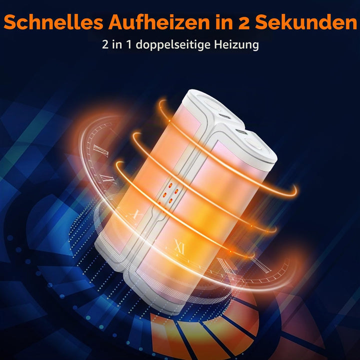 Handwärmer elektrisch 2er Set, gabless Handwärmer Taschenwärmer, Handwärmer wiederverwendbar, elektr