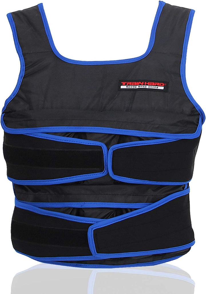 TrainHard 5 kg / 10 kg / 15 kg Verstellbare Gewichtsweste, Trainingsweste für Krafttraining, Laufen,