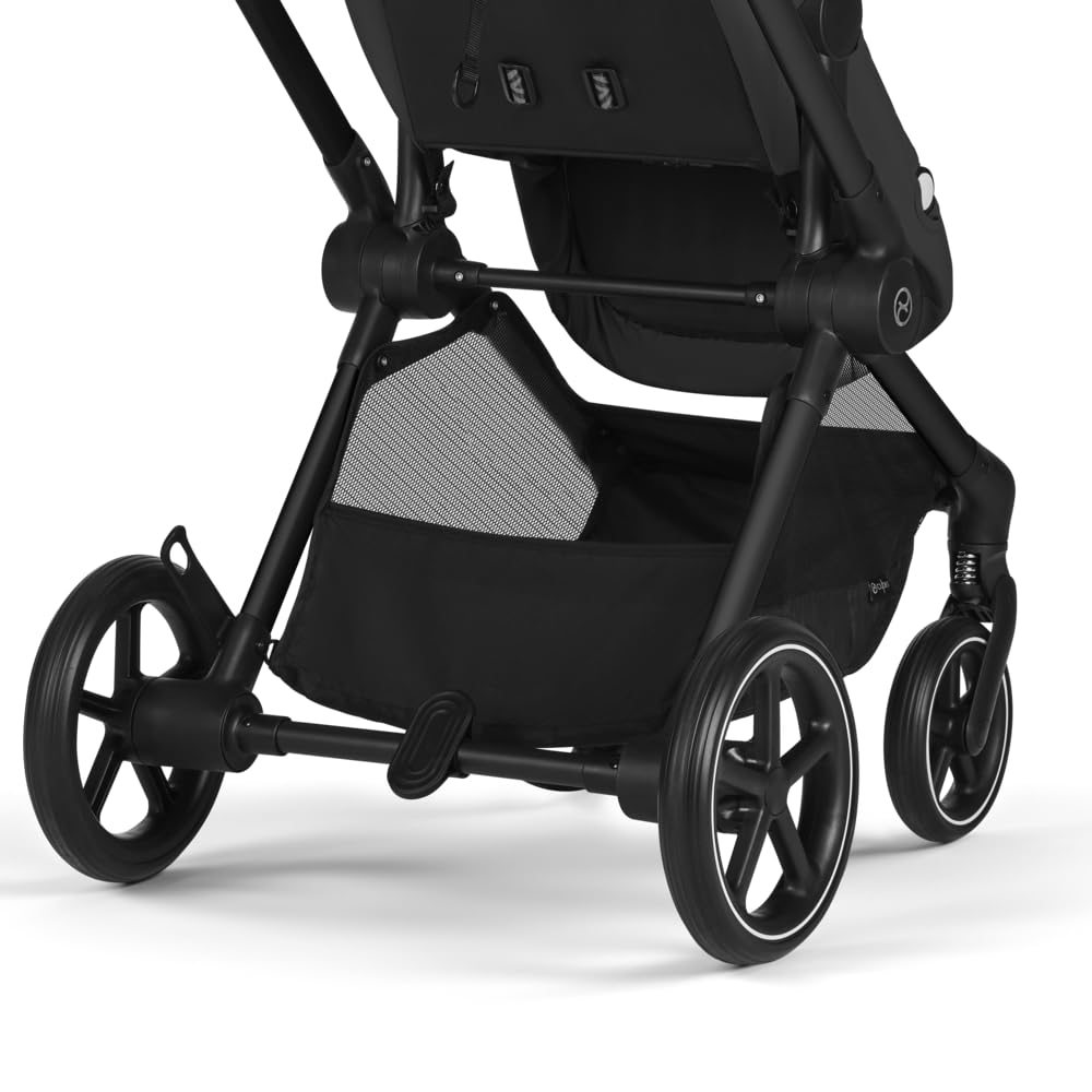 CYBEX Gold Kinderwagen EOS 2-in-1, Reisesystem, Ab Geburt bis 22 kg (ca. 4 Jahre), Moon Black Moon B
