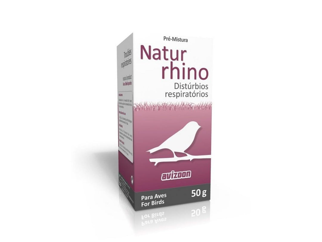 Natur Rhino 50 gr, (100% natürlich verhindert Atembeschwerden). Für Vögel