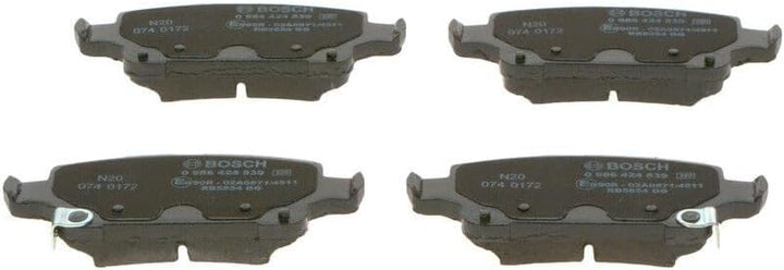 Bosch BP2458 Bremsbeläge - Hinterachse - ECE-R90 Zertifizierung - vier Bremsbeläge pro Set