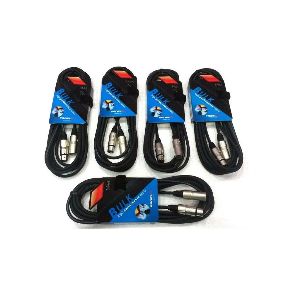 Proel bulk250lu10 Kabel Professionelles Balanced für Mikrofon mit Verbindungen Stecker Lenkrad Canno