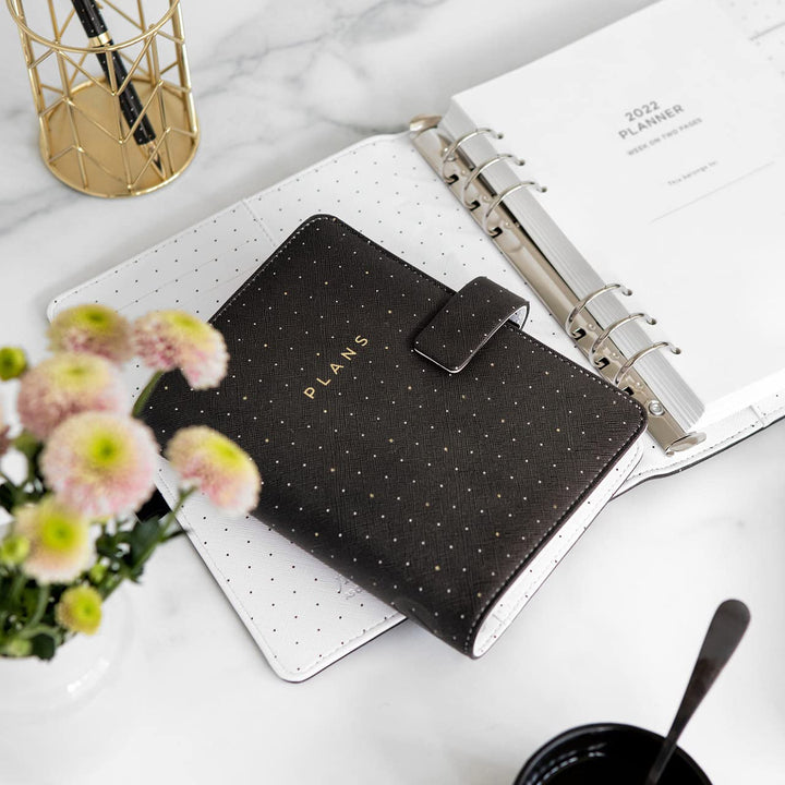 Filofax Moonlight Personal Organiser Black 2023 22-022654, Black