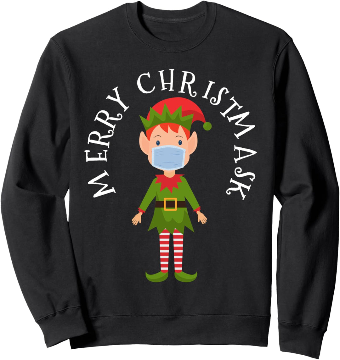 Funny Elf Merry Christmask 2020 Sweatshirt