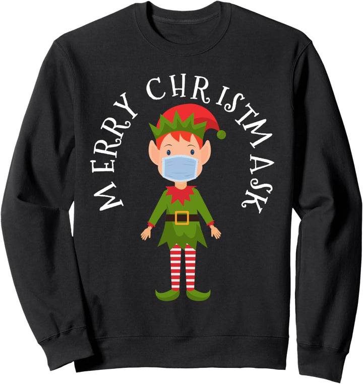 Funny Elf Merry Christmask 2020 Sweatshirt