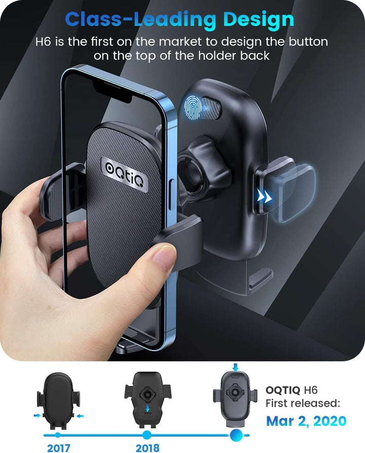 OQTIQ Handyhalterung Auto Saugnapf, Handyhalter Scheibe, 360° Drehbar Car Phone Holder Mount für Win