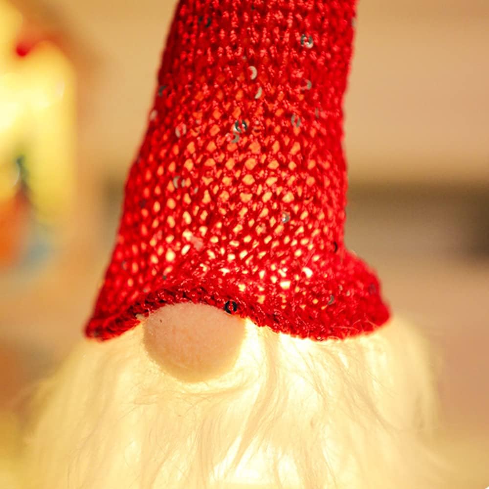 5 Stück Weihnachten Wichtel Mit Licht,Weihnachten Deko,Weihnachts Wichtel,Leuchtende Weihnachtsdeko,