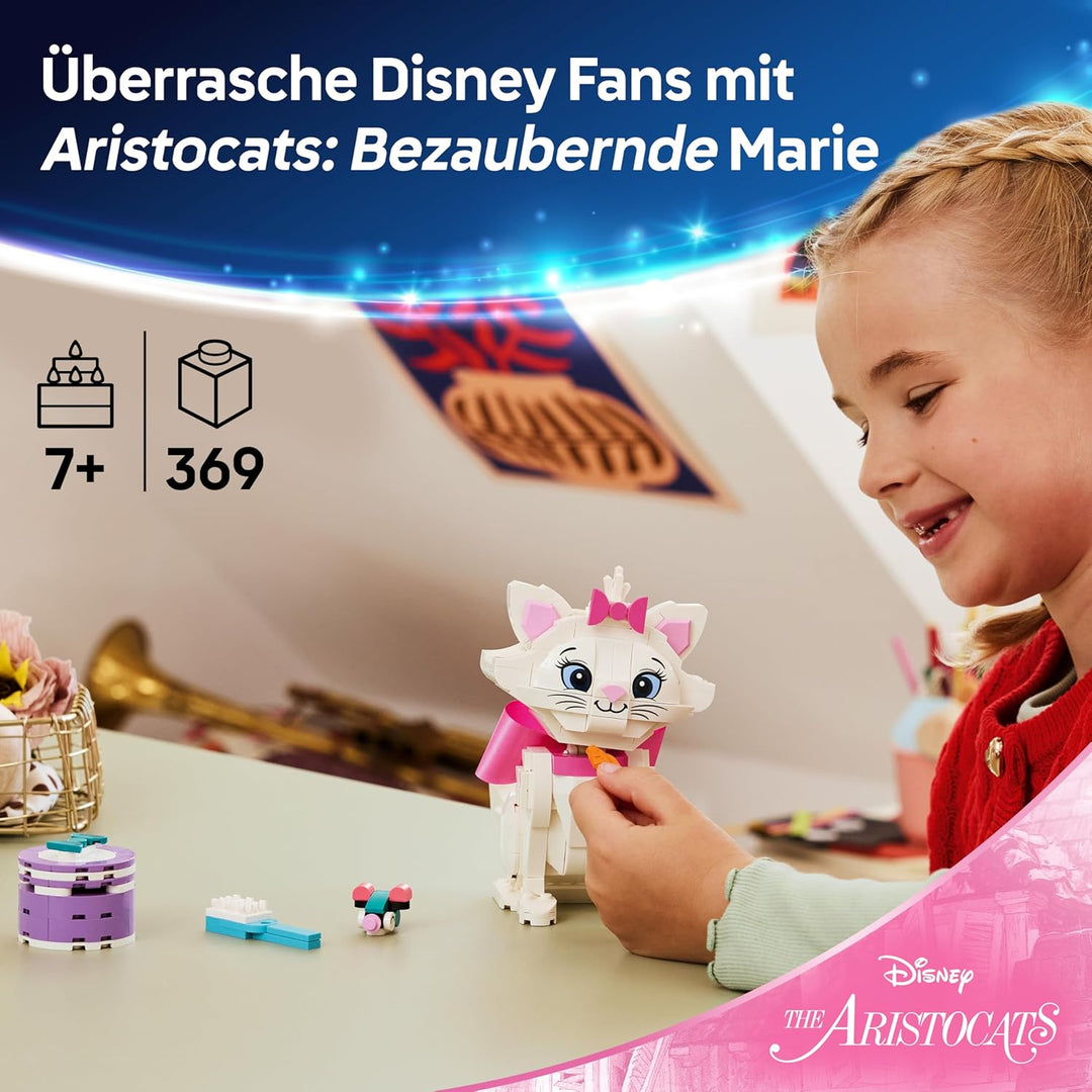LEGO ǀ Disney Aristocats: Bezaubernde Marie - Spielzeug - Katzenfigur mit Zubehör - inkl. Textilschl