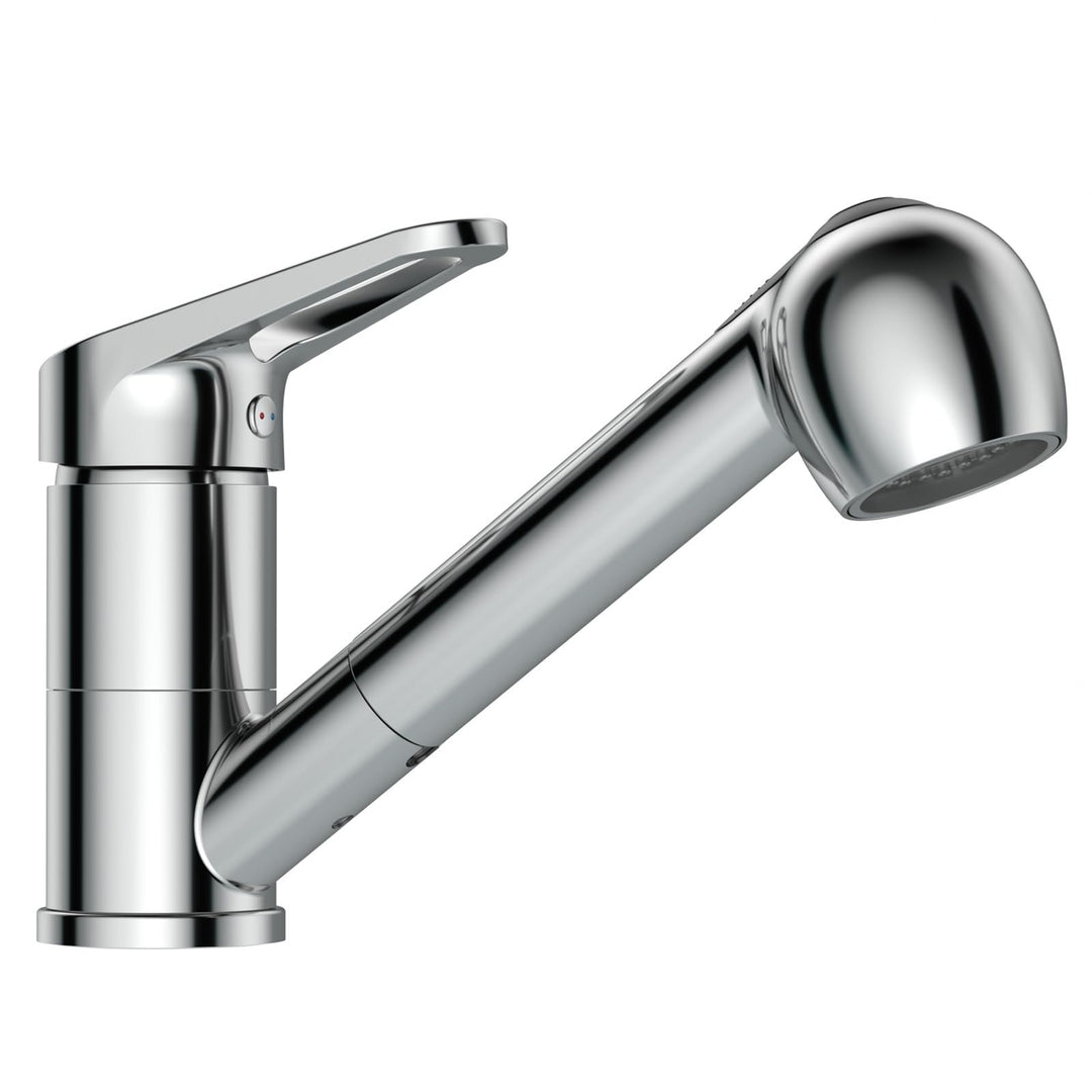 APPASO Wasserhahn Küche, Hochdruck Küchenarmatur Ausziehbar, Mischbatterie für Küche 360° Drehbar, S