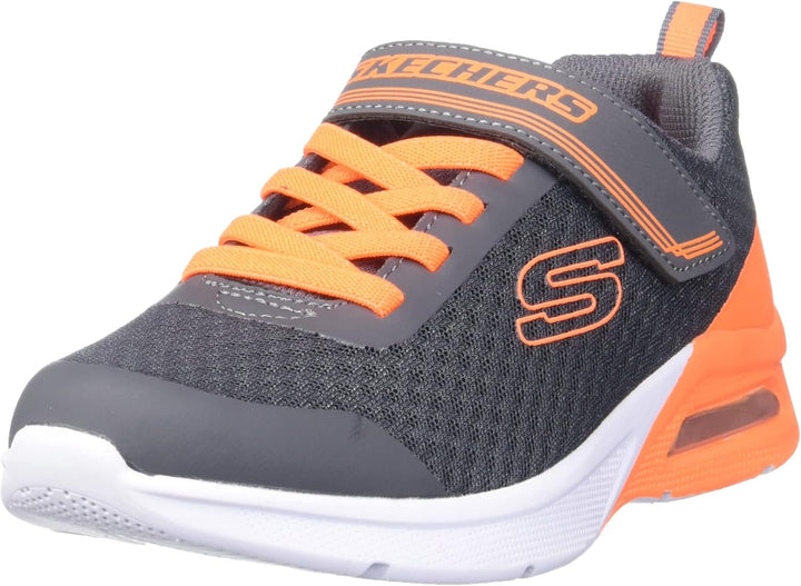 Skechers Jungen 403773l BKRD Sneaker 27 EU Charcoal Textile Orange Trim, 27 EU Charcoal Textile Oran