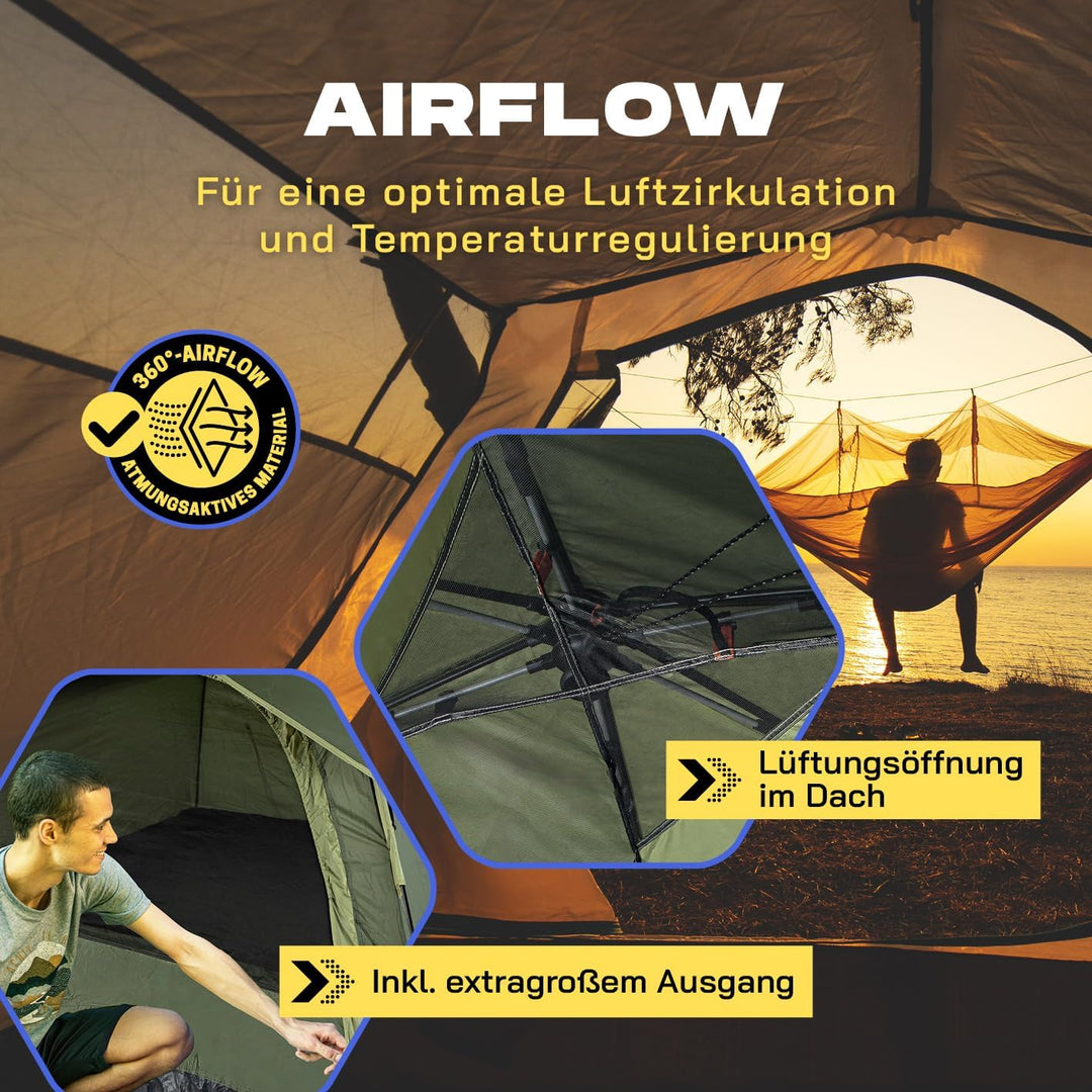 Where Tomorrow Pop Up Zelt | 2-3 Personen Zelt, 4 Personen Zelt oder 5-6 Personen Zelt | Wetterfeste