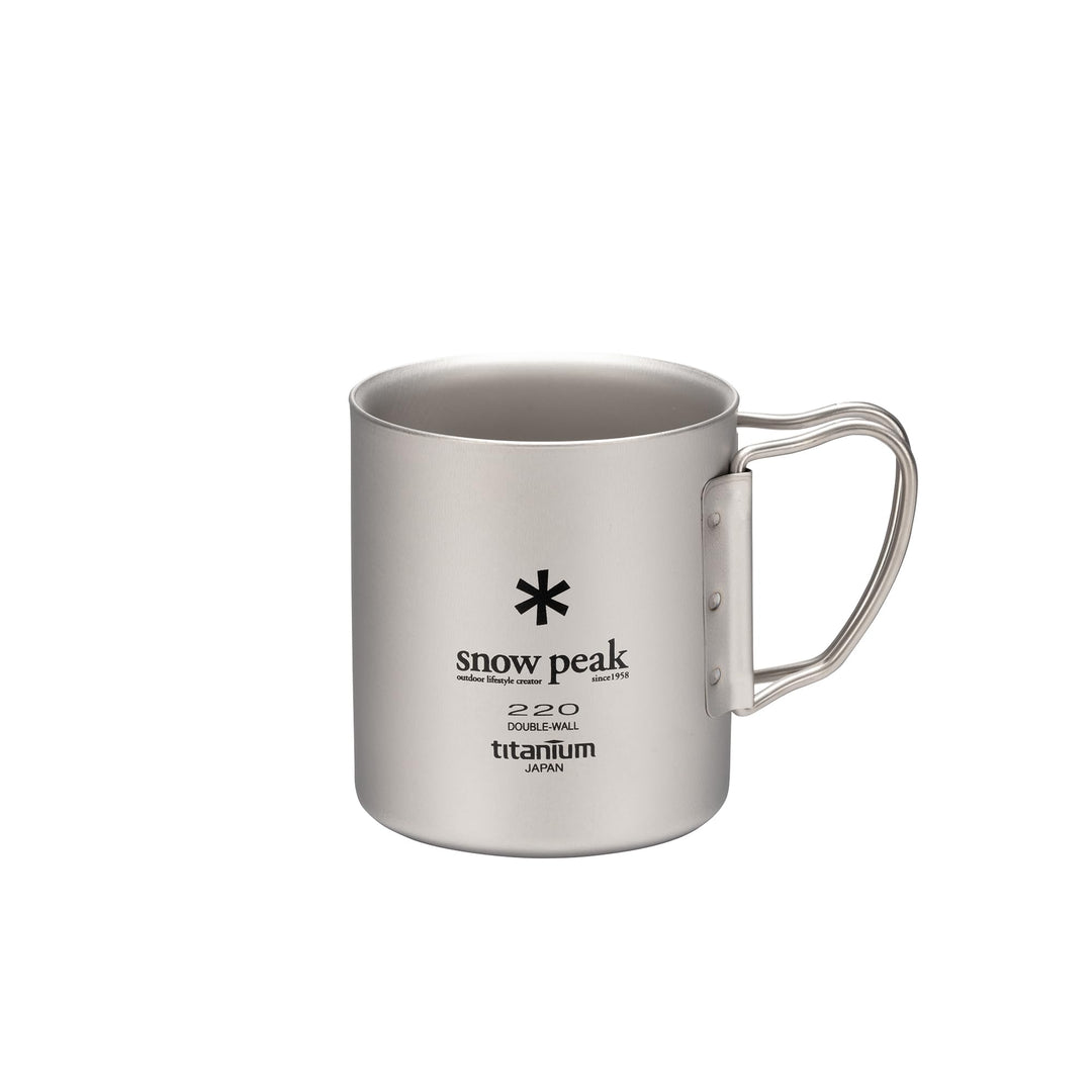 Snow Peak Titanium Double Wall 220 Cup MG-051FHR [Japan Import]