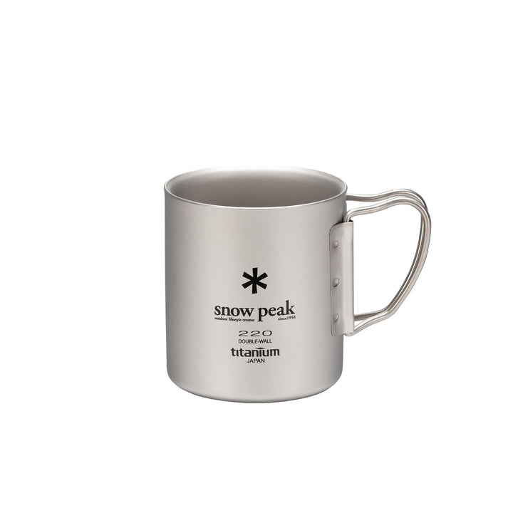 Snow Peak Titanium Double Wall 220 Cup MG-051FHR [Japan Import]