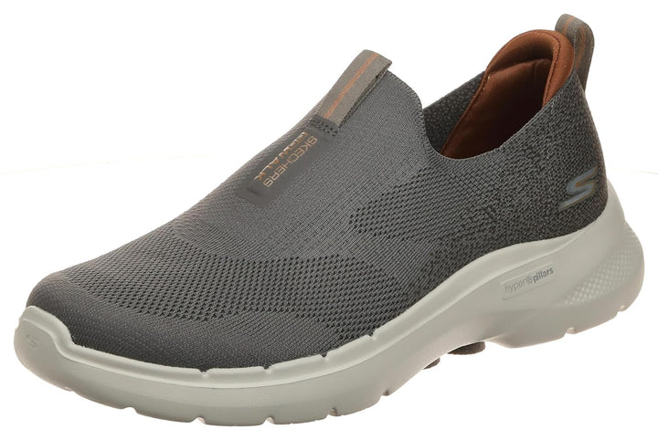 Skechers Herren Go Walk 6 Sneaker 42.5 EU Taupe, 42.5 EU Taupe