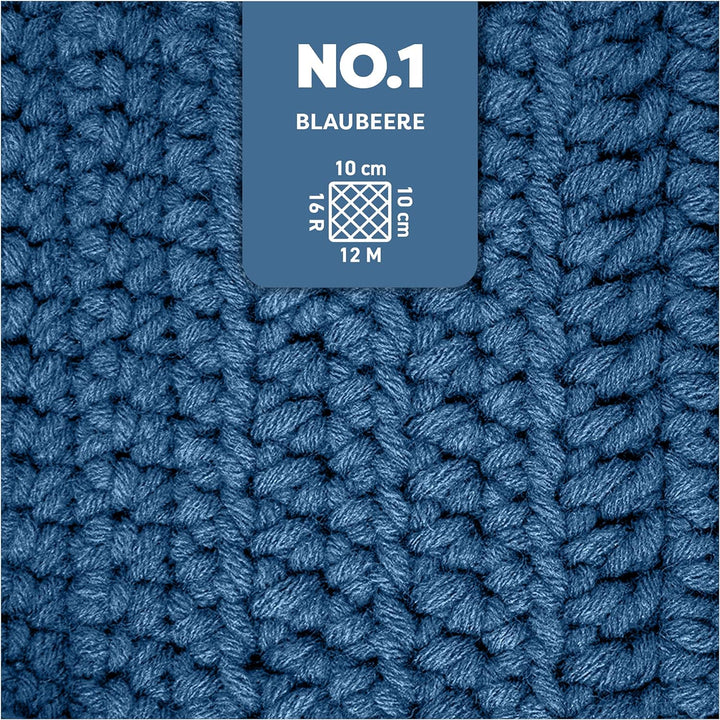 myboshi No.1 Wolle zum Häkeln und Stricken, Schnellstrickgarn, langlebige Mützenwolle, Strickwolle,