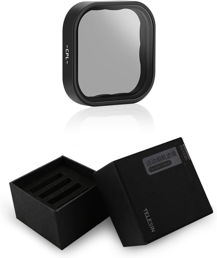 CPL Objektiv Filter für Hero 9/10/11/12 Black, CPL Kamera objektiv Polarisations Filter Objektiv Sch