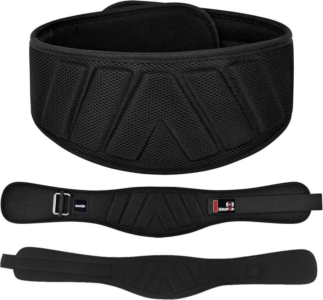 GripUp Weightlifting Back Support Belt aus Neopren – Ergonomischer Trainingsgürtel zur Rückenunterst