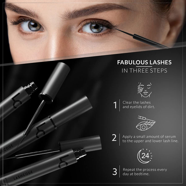 Wimpernserum Lashcode Eyelash Serum 5ml - wachstumsförderndes Serum für Wimpern