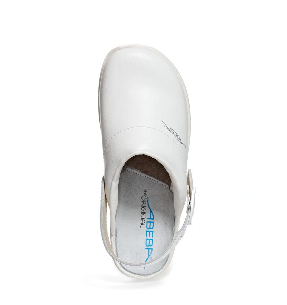 Abeba Clog 5013 - the original,Berufsschuh-Clog, Glattleder, weiss, zertifiziert, 36 36 EU, 36 EU