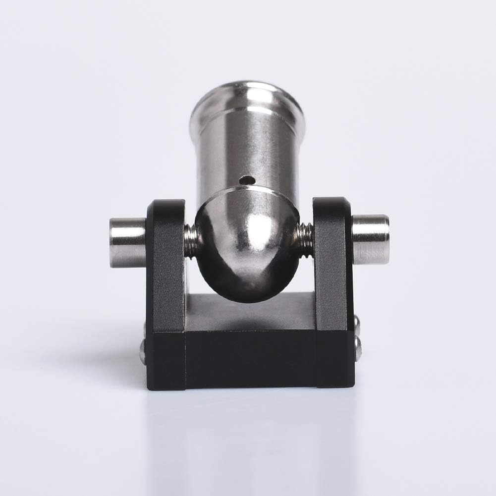 EASYANT Mini Schreibtisch Metallkanone, aus Edelstahl, CNC-gefertigtes Mini-Kanonenmodell Schwarz, S
