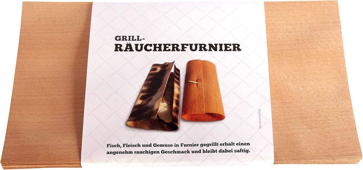 Buche Grill-Räucherfurnier 22 Blatt 34x20