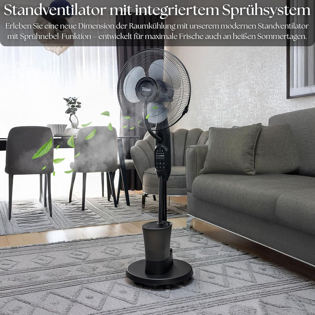 3in1 Standventilator mit Wasserkühlung sehr leise - Mobile Klimaanlage ohne Abluftschlauch -Verdunst