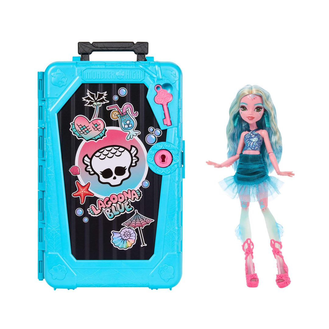 Monster High Skulltimate Secrets Lagoona Blue Puppe und Zubehörset, Destination: Gore-geous Oasis mi