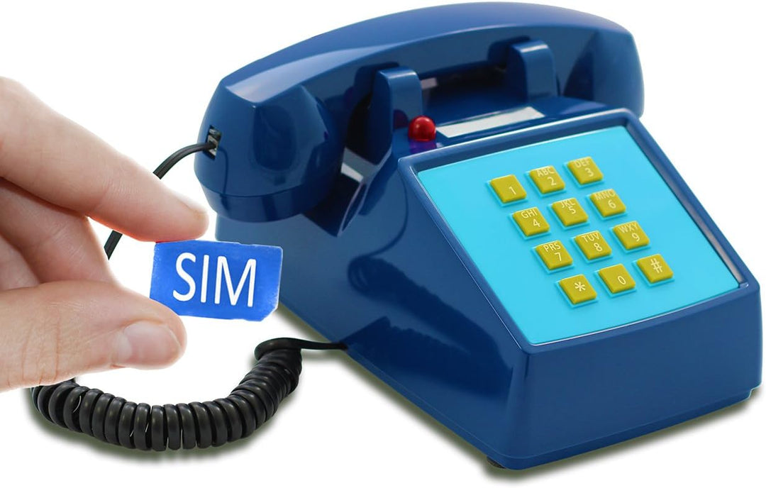 Opis PushMeFon Mobile 4G - Retro Tischhandy für 4G/5G Netze mit Voice Over LTE in Form eines achzige