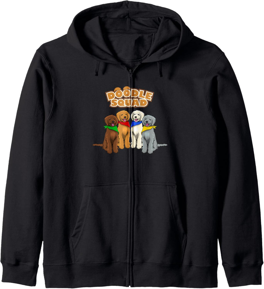 Doodle Squad Lustiger Goldendoodle Hund Kapuzenjacke