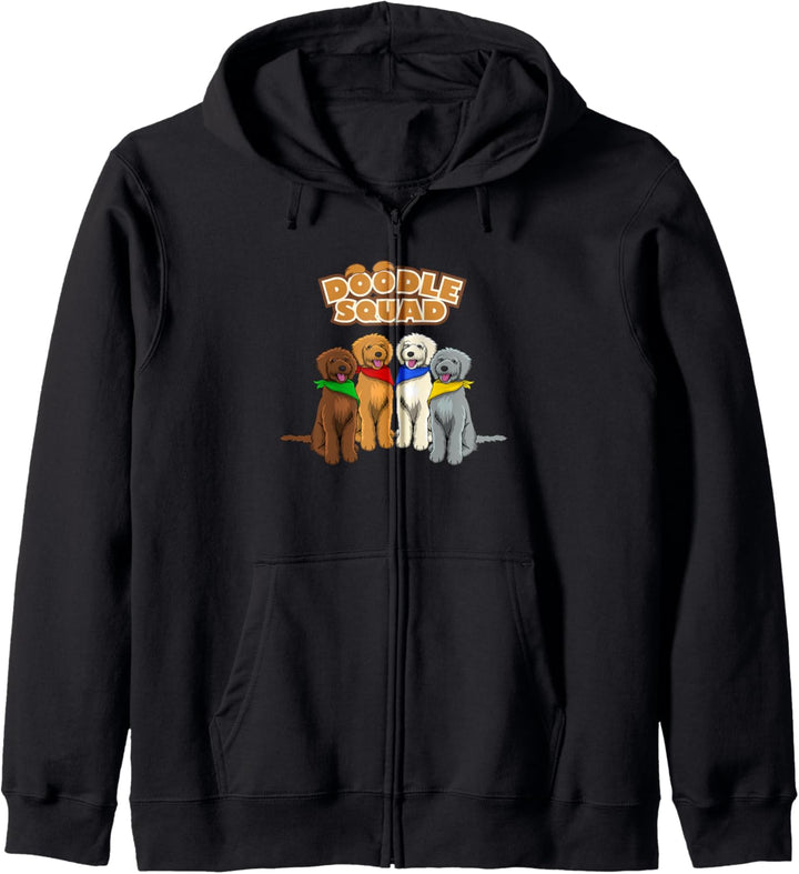Doodle Squad Lustiger Goldendoodle Hund Kapuzenjacke