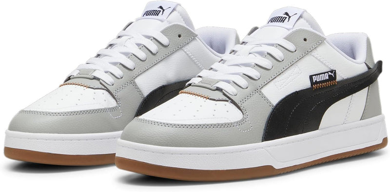 PUMA Unisex Caven 2.0 WIP Sneaker 37 EU Puma White Puma Black Smokey Gray, 37 EU Puma White Puma Bla