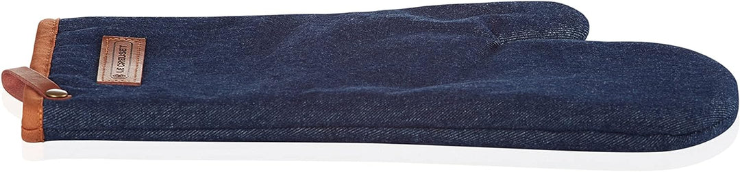 Le Creuset Ofenhandschuh, 100% Baumwolle, 31,75 cm lang, Dark Blue Denim, 45100327760800, Dark Blue